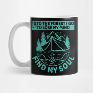 'Into The Forest I Go To Lose My Mind' Hippie Peace Gift Mug